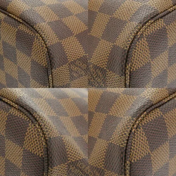 LOUIS VUITTON Brown Damier Neverfull PM Tote Bag - Picture 5 of 10